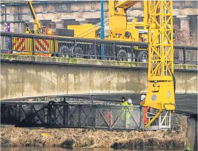  ?? Picture: Steve Macdougall. ?? Work inspecting the bridges is scheduled to begin a week on Friday.