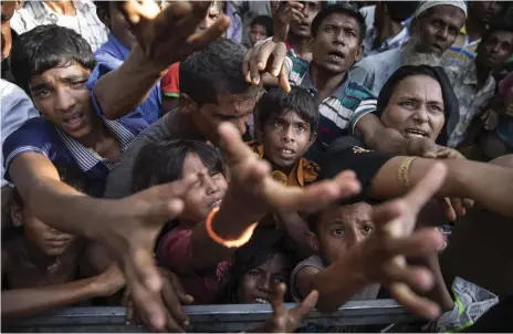  ?? Getty Images ?? The growing number of Rohingya refugees is putting great pressure on aid shipments arriving in Bangladesh