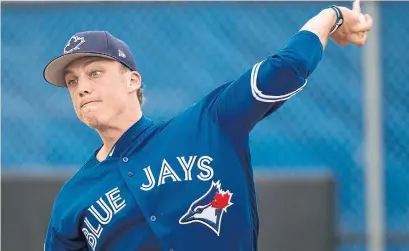  ?? RICK MADONIK/TORONTO STAR ?? Ryan Borucki will get his first taste of life in the majors Tuesday night when the Blue Jays face the Houston Astros.