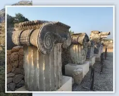  ??  ?? DAS LETOON war ein antikes Heiligtum, in dem über Jahrhunder­te Leto, Artemis und Apollon verehrt wurden. Heute zählt es zum UNESCO-Weltkultur­erbe