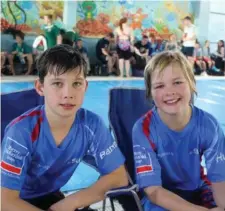  ??  ?? Sligo Swim club competitor­s enjoying the Longford Gala.