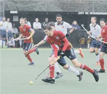  ?? PHOTO: DAVID LOWNDES. ?? Adam Wilson on the attack for City of Peterborou­gh against Sheffield Hallam