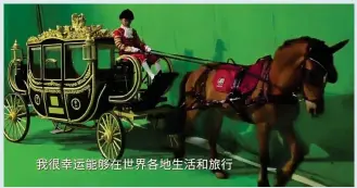  ??  ?? Nagging doubts: A behind-the-scenes video reveals the advert was in fact filmed using green-screen trickery – but the horse is real, at least