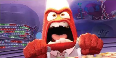  ??  ?? Seeing red: A Disney-pixar photo showing Anger in a scene from ‘inside Out’. (right) Docter and rivera share experience on making movie. — Ap