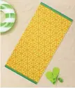  ?? PHOTO cOuRTESy TARgET.cOm ?? JUICY FRUIT: A Sun Squad XL beach towel from Target sports a pineapple core print.