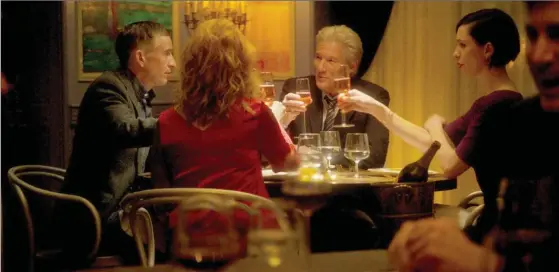  ?? THE ORCHARD, ?? A scene from “The Dinner” (clockwise from left): Steve Coogan, Richard Gere, Rebecca Hall and Laura Linney.