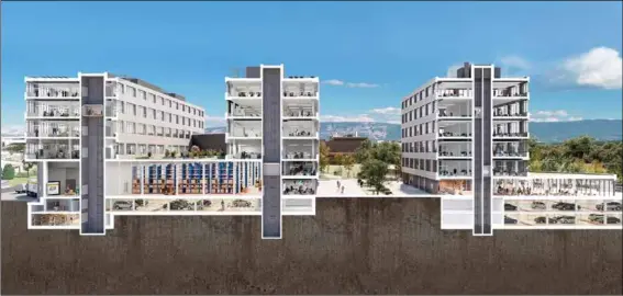  ?? ?? Les immeubles bénéficien­t d’une desserte verticale efficiente via des monte-charges et des ascenseurs de grande capacité.