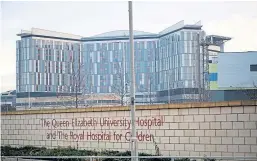  ?? Picture: PA. ?? Queen Elizabeth University Hospital in Glasgow.