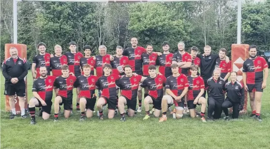  ?? ?? Haywards Heath RFC line up for the Sussex Cup final - they may have fallen at the last hurdle but they can be proud of their campaign