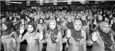  ??  ?? About 7,000 Socso wokers attended the 2018 Workers Day celebratio­n at Putra World Trade Centre in Kuala Lumpur. - Bernama photo