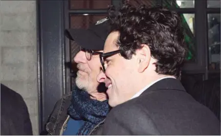  ?? GETTY IMAGES NORTH AMERICA/AFP ALBERTO E RODRIGUEZ/ ?? Director Steven Spielberg and producer JJ Abrams (right) attend an event in Santa Monica, California, in 2013.