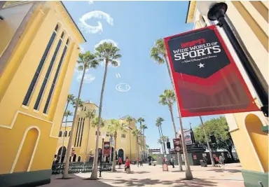  ?? STEPHEN M. DOWELL/ORLANDO SENTINEL ?? ESPN Wide World of Sports on Disney World property has emerged as the favorite to host NBA games without fans whenever play resumes, according to multiple reports.