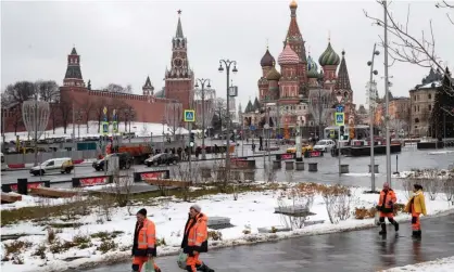  ??  ?? The arrest comes at a time of already fraught relations between Moscow and the west. Photograph: Stanislav Krasilniko­v/Tass