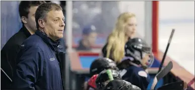  ?? ALLEN MCINNIS/ THE GAZETTE ?? Tom Handfield wishes more female coaches would join the ranks of peewee hockey.