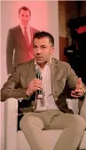  ?? ?? Alessandro Del Piero, 42, in un incontro organizzat­o da Banca Generali a Roma