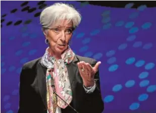  ?? // AFP ?? Christine Lagarde, presidenta del BCE