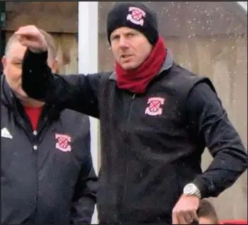  ??  ?? Bankies boss Kieran McAnespie has re-signed nine players as he sets his team the target of top-six finish