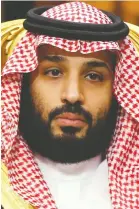  ??  ?? Crown Prince Mohammed bin Salman