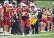  ?? PHOTO COURTESY OF IOWA STATE ATHLETICS ?? Ridgeview graduate Sheldon Croney, shown during his tenure as an Iowa State running back, has returned to the Cyclones as an assistant coach.