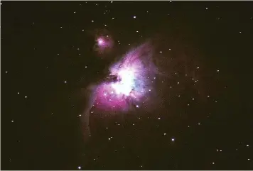  ??  ?? Left: Orion Nebula (Messier 42)