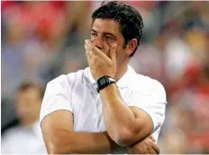  ??  ?? AFP Técnico do Benfica acredita em dias melhores na temporada