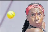  ?? AFP ?? Coco Gauff in action against Tunisia's Ons Jabeur on Monday.