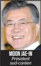  ??  ?? MOON JAE-IN Presidentt sud-coreen