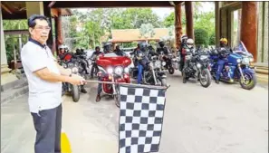 ?? SUPPLIED ?? Motorcycli­sts from Indonesia are joined by Cambodian enthusiast­s to make their way along Cambodia’s roads on the second Wonderful Indonesia Motorbike Touring 2022.