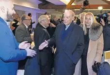  ?? ?? Pinto da Costa foi muito saudado pelos presentes