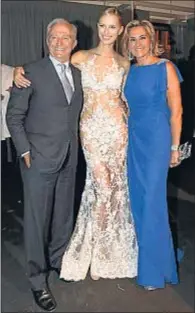  ?? ARCHIVO ?? Palatchi y su esposa Susana Gallardo, con Karolina Kurkova; a la derecha, Andrés Tejero