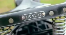  ??  ?? Above: Dunlop rubber trials saddle is surprising­ly comfortabl­e, Stuart reports Right: It is truly rare and unusual to discover a machine of this vintage which retains its original toolkit. Comprehens­ive kit, too, complete with a set of circlip pliers