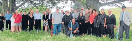  ?? Photo: SUPPLIED ?? Site blessed: Many people turn out for the blessing of the proposed site for Tirau’s new roundabout.
