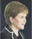  ??  ?? 0 Nicola Sturgeon: ‘Programme rooted in reality’