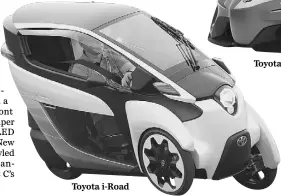  ??  ?? Toyota i-Road