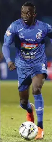  ?? ANGGER BONDAN/JAWA POS ?? MENUJU KLUB BARU: Makan Konate segera memiliki klub baru setelah tidak menemui titik temu dengan manajemen Arema FC.