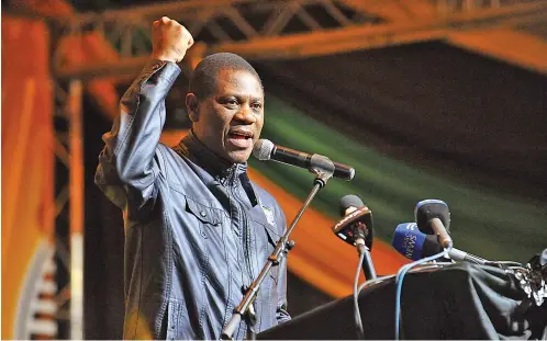  ?? /Bongiwe Mchunu ?? Paul Mashatile has emerged as a strong contender to become the deputy president of the ANC.