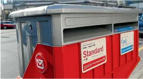  ?? MARTIN DE RUYTER/STUFF ?? The cost of sending a standard letter will increase by 10 cents from July 1, one year after New Zealand Post’s last price hike.