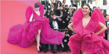  ??  ?? Deepika on arrival for the recent Cannes Film Festival. — AFP photos