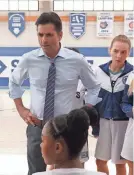  ?? PROVIDED BY GILLES MINGASSON/DISNEY+ ?? John Stamos is Marvyn, a former college basketball coach who leads a girls’ high school team in “Big Shots.”