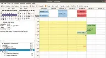  ??  ?? Korganizer provides a single-paned calendar tool, with a range of different views available in the right-hand pane.