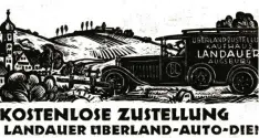  ?? ?? Inserat des Kaufhauses Landauer aus dem Jahr 1932.