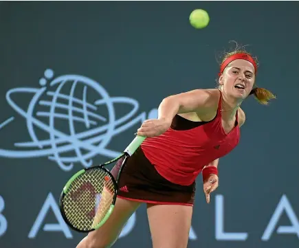  ?? PHOTO: GETTY IMAGES ?? Jelena Ostapenko, of Latvia, is the reigning French Open champion.