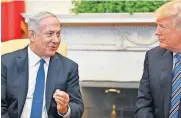  ?? [AP PHOTO] ?? In this March photo, Israeli Prime Minister Benjamin Netanyahu meets with President Donald Trump at the White House in Washington.