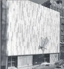  ?? CONTRIBUTE­D BY GABRIEL BENZUR ?? This 1956 photograph shows the Portman-designed Fraternal Order of Eagles building in Atlanta.