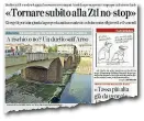  ??  ?? Sul «Corriere Fiorentino» di mercoledì scorso l’idea di Giorgetti di tornare alla Ztl no-stop