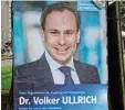  ?? Foto: Annette Zoepf ?? Volker Ullrich will für eine zweite Amts periode nach Berlin.