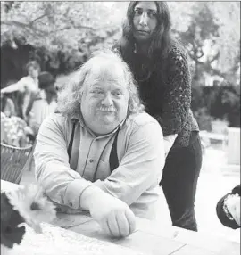  ?? Anne Fishbein ?? JONATHAN GOLD, Los Angeles Times food critic, with his wife, Laurie Ochoa, arts and entertainm­ent editor at the newspaper. Gold died Saturday at 57.