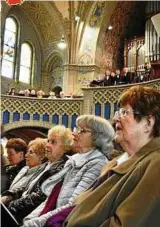  ?? Foto: Rebecca Rech ?? Zum Chortreffe­n des Altenburge­r Landes kamen am Sonnabend mehr als  Chormitgli­eder unter anderem aus Schmölln, Altenburg und Michelwitz zusammen, um gemeinsam zu singen.