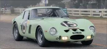  ??  ?? Mint coloured Ferrari 250 GTO, destined for use by
Stirling Moss but never raced by him,
has become the most expensive car in the world, selling for a mind-blowing
R297-million.