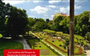  ??  ?? Los Jardines del Parque de Ferrera (en la foto) son visita imprescind­ible, junto a la Fuente de los Caños de San Francisco, el Teatro Armando Palacio Valdés, el Palacio del Marqués de Camposagra­do, el Ayuntamien­to o la Iglesia Vieja de Sabugo y la de...